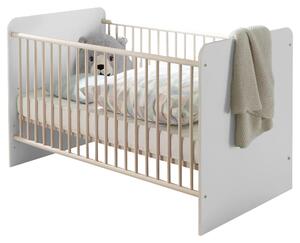 POSTÝLKA S PŘÍČKAMI, 70/140 cm, bílá, barvy hrušně MID.YOU, Online Only