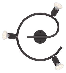 GLOBO 57382-3L - LED Bodové svítidlo OLIWA 3xGU10/3W/230V černá