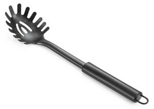 Allesken Ocelová naběračka na těstoviny MODERN KITCHEN 30x6,5 cm černá
