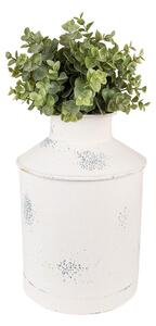 Béžová dekorativní plechová váza Fun Antique - Ø19*28 cm