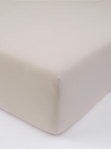 Jersey prostěradlo do postýlky s elastanem Deluxe 60 × 120 cm – přírodní