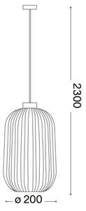 Ideal Lux - Lustr na lanku MINT 1xE27/60W/230V pr. 14 cm zelená