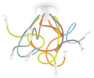 Ideal Lux - Lustr na tyči MULTIFLEX 8xE14/28W/230V