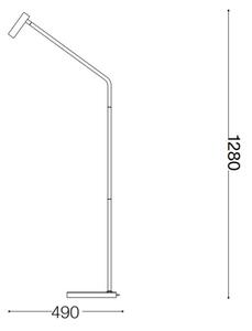 Ideal Lux - LED Stojací lampa EASY LED/3,5W/230V CRI 90 bílá
