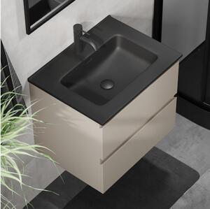 Koupelnová skříňka s umyvadlem KENWOOD 61x52x45 cm marakesh/černá