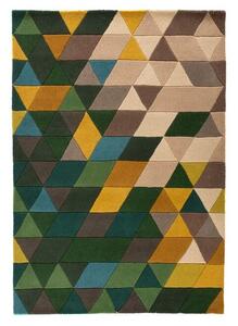 Flair Rugs koberce Ručně všívaný kusový koberec Illusion Prism Green/Multi - 160x220 cm