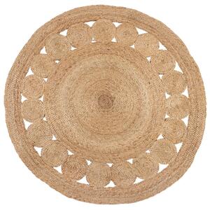 Flair Rugs koberce Kusový koberec Jute Arya Natural kruh ROZMĚR: 150x150 (průměr) kruh
