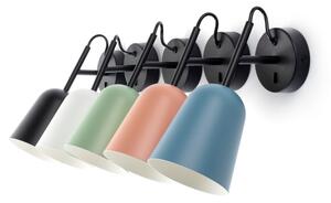 FARO 28274 - Nástěnná lampa STUDIO 1xE14/8W/230V modrá/černá