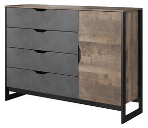Komoda Adrissa M (dub sand grande + matera). Akce -19%