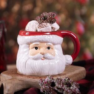 Vánoční keramický hrnek Santa 400 ml