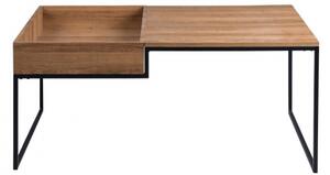 Konferenční stolek Lopir, Barva: dub brezový / dub brezový + černý metal Mirjan24 5903211077081
