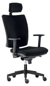 Kancelářská židle Lara VIP černá s podhlavníkem