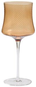 Kave Home Hnědá sklenička na víno Alori 460 ml