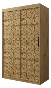 Šatní skříň s posuvnými dveřmi Arituda I 120, Úložný prostor: ne, Barva: dub artisan Mirjan24 5903211150449