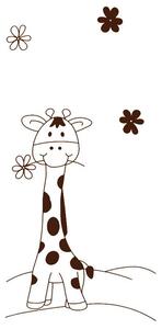 Dětská kombi postýlka Faktum Mia PopUp 70 x 120 cm vzor žirafa