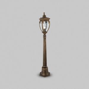 Maytoni Vintage venkovní sloupkové svítidlo FLEUR, 60W, v. 113 cm, 1xE27, IP44 Barva: Černá/zlatá
