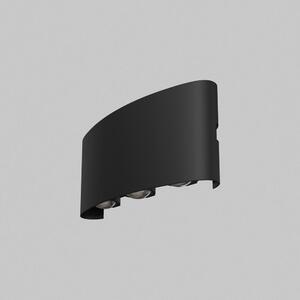M O417WL-L6B3K Nástěnné svítidlo Strato 3000K LED 594lm černý kov IP54 teplá bílá - MAYTONI