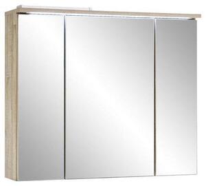 ZRCADLOVÁ SKŘÍŇKA, barvy dubu, 80/68/21 cm MID.YOU - Koupelnové série, Online Only