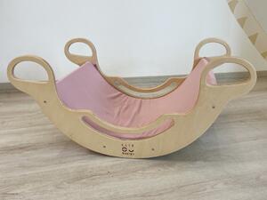 ELIS DESIGN Potah na Montessori houpačku 6in1 smile s elastanem barva: starorůžová + Slevový kód -20 %