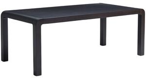 Kave Home Černý dřevěný rozkládací jídelní stůl Erisia 200/280 x 100 cm