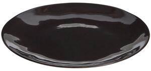 Kave Home Hnědý keramický talíř Aderno Ø32 cm