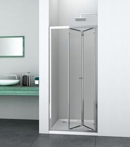 Sanotechnik FD80 chrome sprchové dveře, šířka 80cm, zalamovací