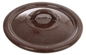 Orion Smaltovaná poklice Brown, 14 cm, pr. 14 cm