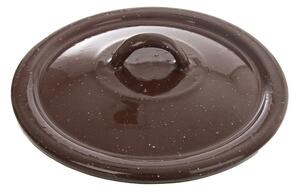 Orion Smaltovaná poklice Brown, 16 cm, pr. 16 cm
