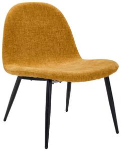 KŘESLO, dřevo, kov, textil, žlutá, černá Livetastic - Křesla klasická, Online Only