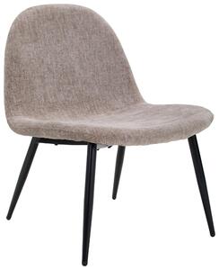 KŘESLO, dřevo, kov, textil, černá, šedohnědá Livetastic - Křesla klasická, Online Only