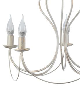 ONLI - Lustr na řetězu CANDELA 5xE14/6W/230V bílá