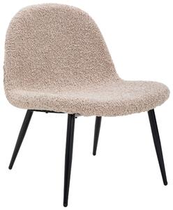 KŘESLO, dřevo, kov, textil, hnědá, černá Livetastic - Křesla klasická, Online Only