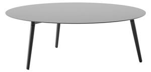 Diphano Konferenční stolek Ray, Diphano, kulatý 100x33,5 cm, rám hliník barva šedočerná (lava), deska hliník barva šedočerná (lava)