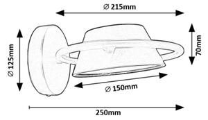 Rabalux 71048 - LED Nástěnné svítidlo ODISS LED/6W/230V černá