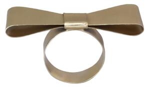 Kovov� krou�ek na ubrousky Bow Brass