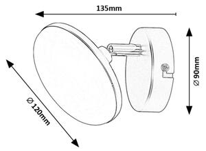 Rabalux 71062 - LED Nástěnné svítidlo MADI LED/4W/230V 3000K černá