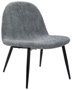 KŘESLO, dřevo, kov, textil, šedá, černá Livetastic - Křesla klasická, Online Only