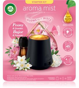 Air Wick Aroma Mist Peony & Jasmine aroma difuzér s náplní + baterie 1 ks