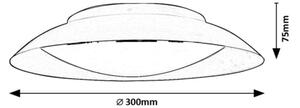 Rabalux 71188 - LED Stropní svítidlo HAFSA LED/20W/230V pr. 30 cm