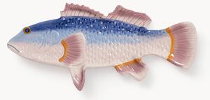 Ručně malovaný servírovací talíř z dolomitu Fish