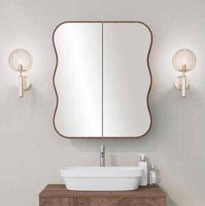 Koupelnová skříňka Kasusu (ořech) (se zrcadlem). 1092753