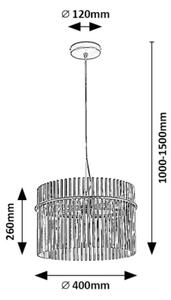 Rabalux 72261 - Lustr na lanku INESA 1xE27/40W/230V
