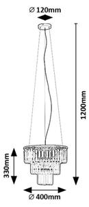 Rabalux 72265 - Lustr na lanku ELOISA 3xE27/25W/230V