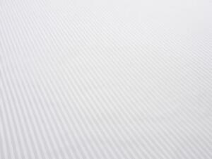 Bavlněné prostěradlo s proužkem COTTO 140x240 cm bílé, 100% bavlna Rozměr: 140 x 240 cm