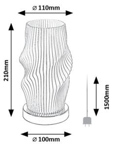 Rabalux 74189 - Stolní lampa TIANA 1xE14/25W/230V