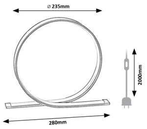 Rabalux 74210 - LED Stolní lampa AZULA LED/5W/230V 4000K černá