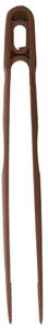Pinzeta-obracečka silikon 30 cm HNĚDÁ