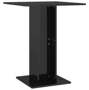 Bistro stolek černý s vysokým leskem 60 x 60 x 75 cm dřevotříska