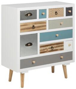 KOMODA, modrá, hnědá, šedá, vícebarevná, bílá, 70/81/32 cm XXXL, Online Only