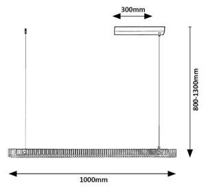 Rabalux 72214 - LED Lustr na lanku CITAL LED/36W/230V 3000K